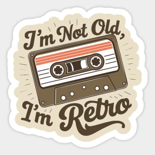 retro cassette Sticker